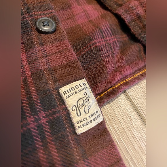 Jack&Jones Plaid Button-Up Shirt - Picture 4 of 5